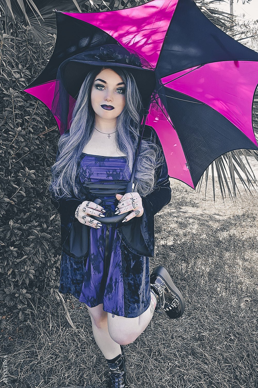 Funeral Procession Umbrella [HOT PINK] - Image 7