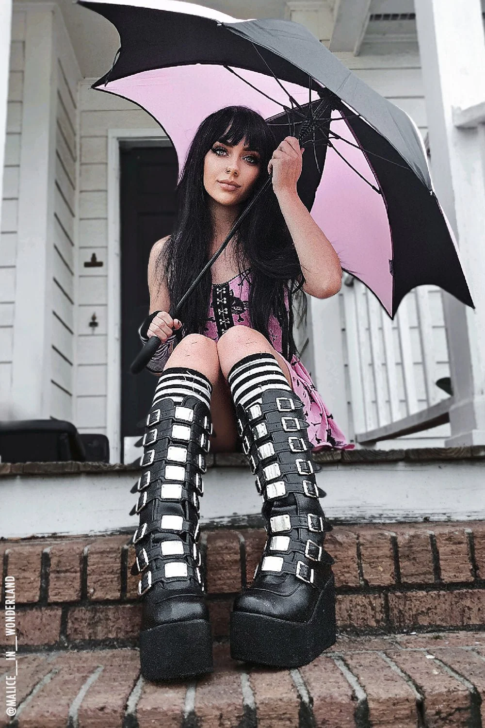 Funeral Procession Umbrella [PASTEL PINK] - Image 4