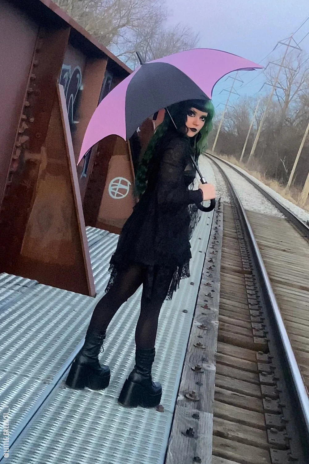 Funeral Procession Umbrella [PASTEL PINK] - Image 8