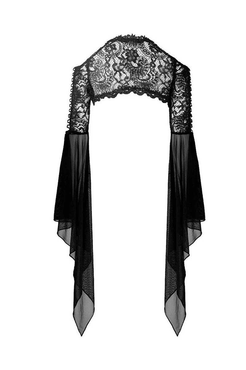 Funerary Flared Sleeve Gothic Bolero - Image 10