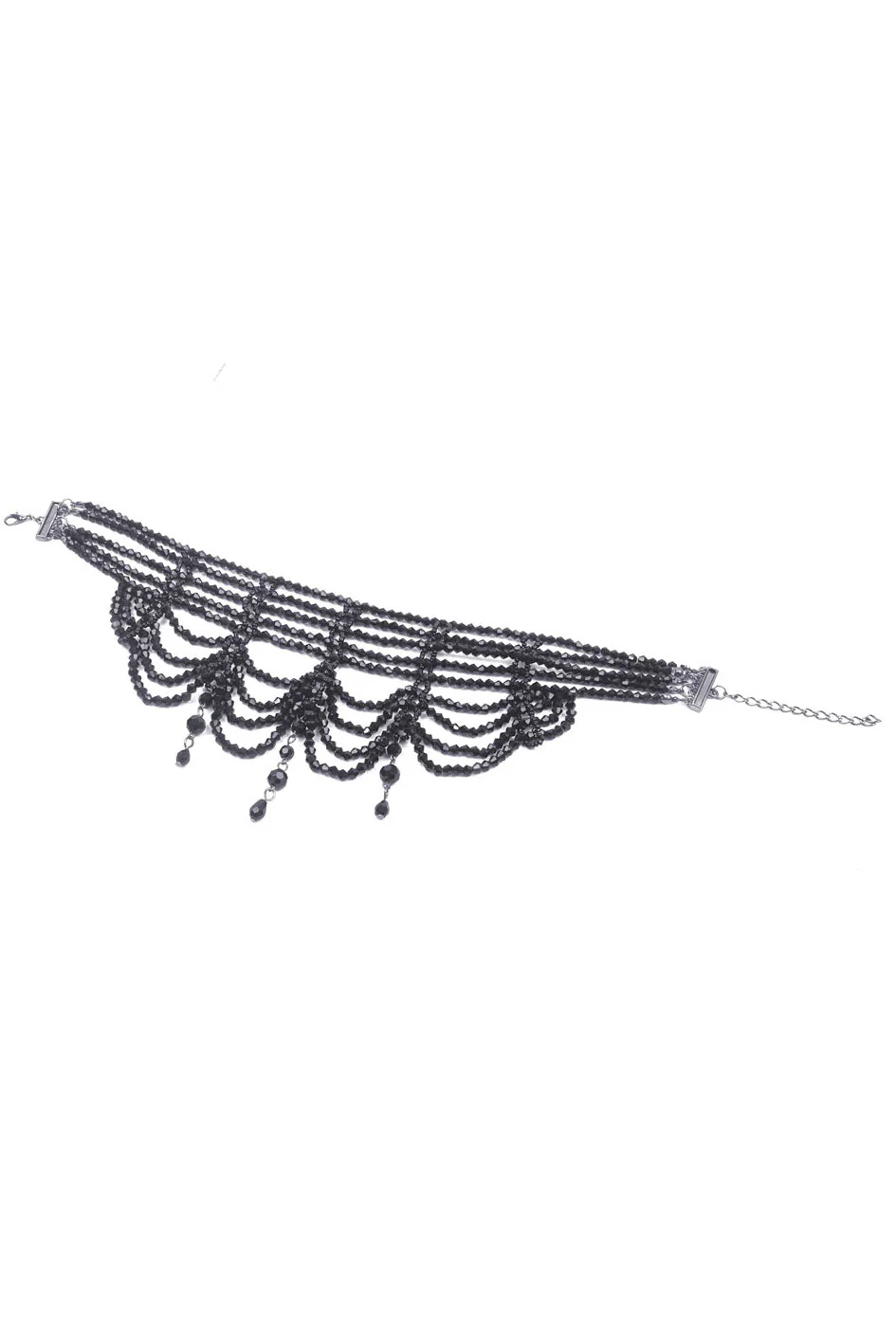 Funerary Vintage Goth Beaded Choker - Image 5