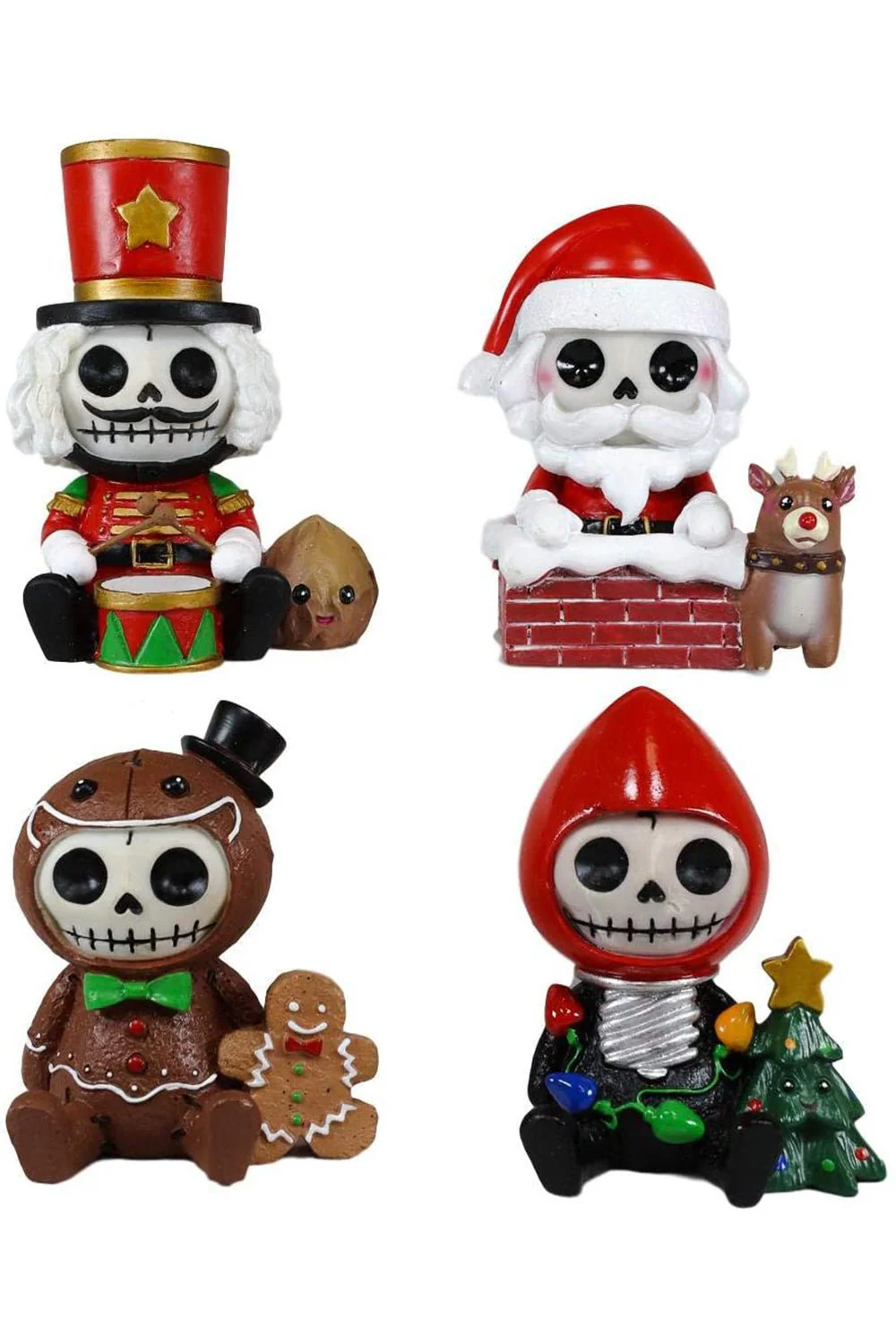 Furrybones Christmas Statue Set