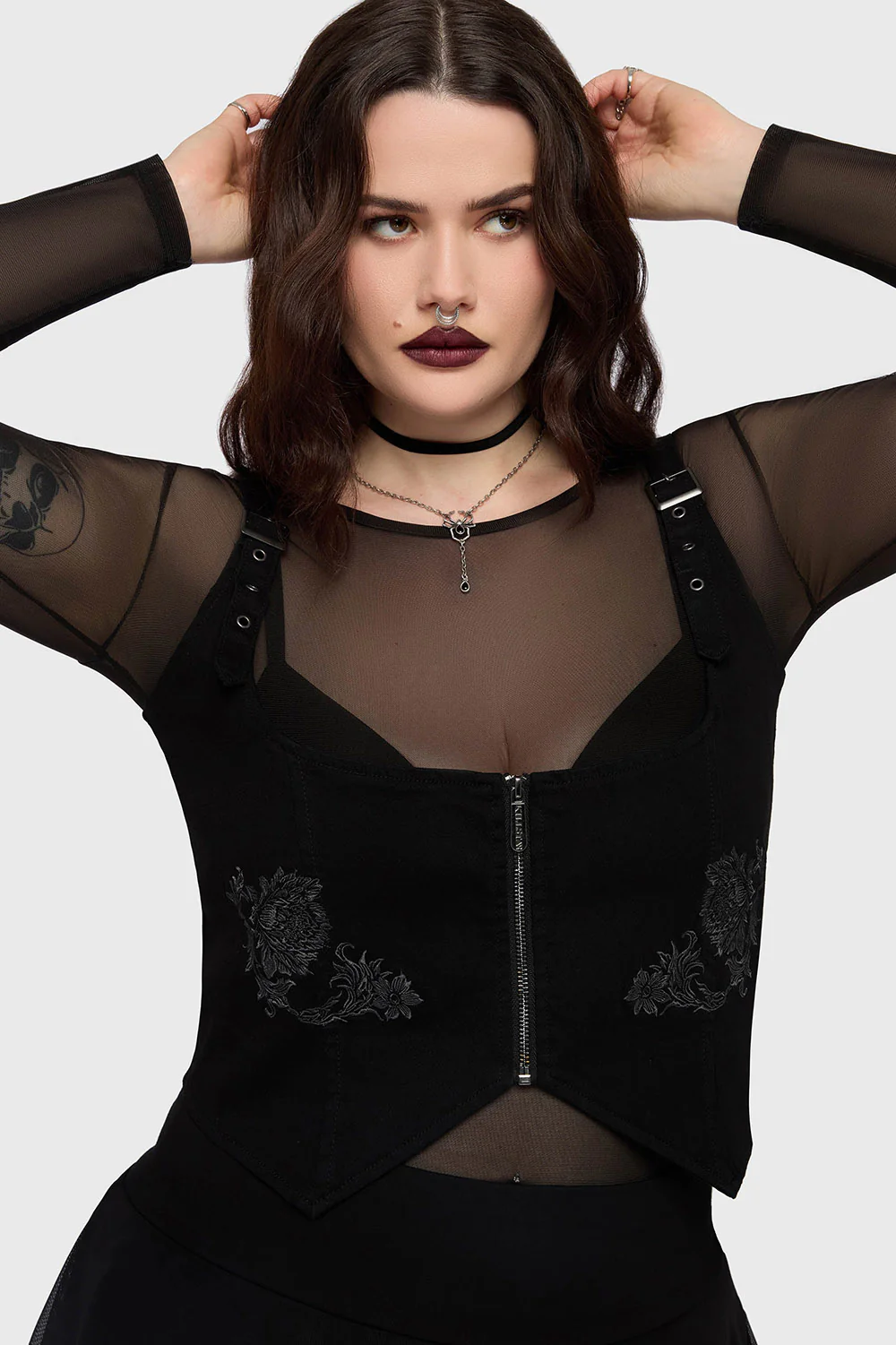 Gaia Adorned Underbust Corset - Image 6