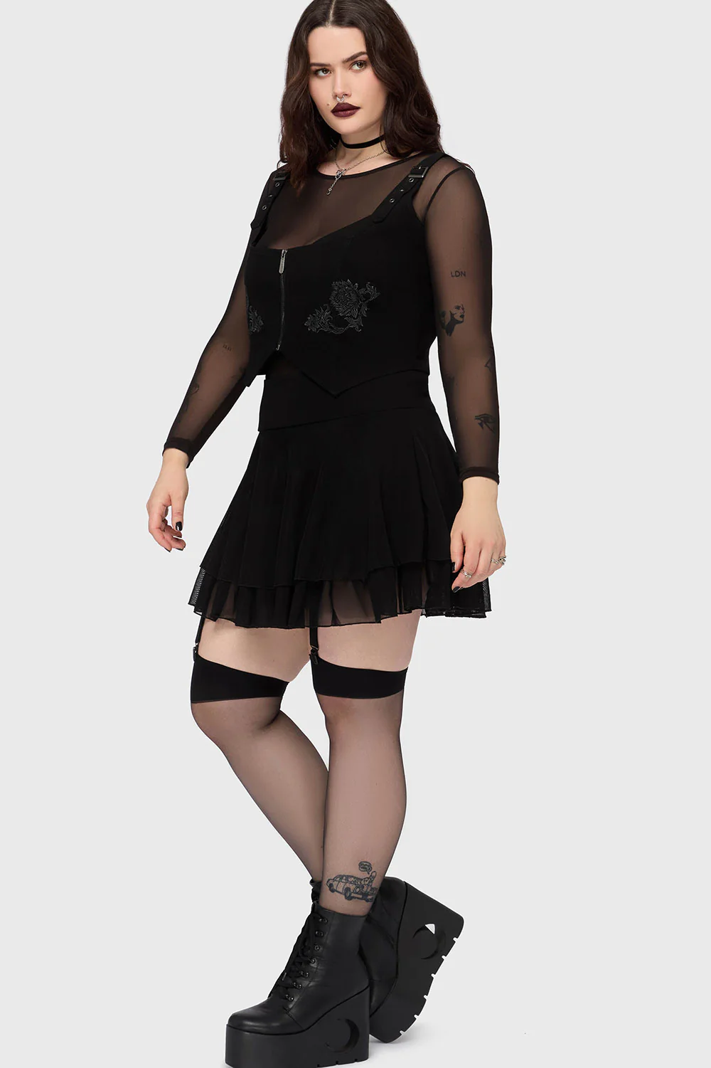Gaia Adorned Underbust Corset - Image 8