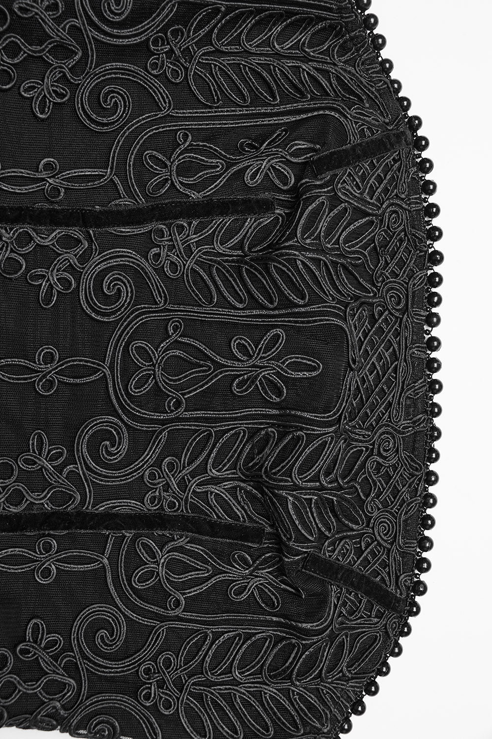 Gathered Gloom Draped Corset Gown - Image 10