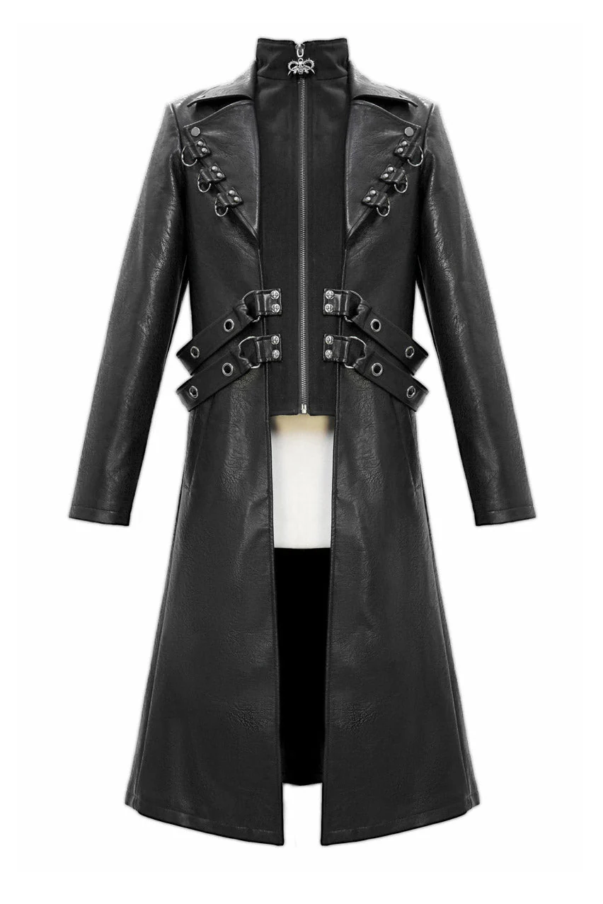 General Death Military Goth Trench Coat - Image 6