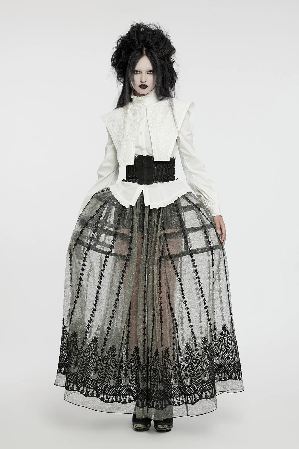 Ghost Haunting Button Down Shirt [White] - Image 12