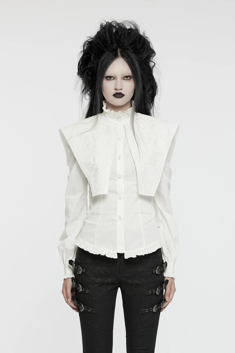 Ghost Haunting Button Down Shirt [White] - Image 2