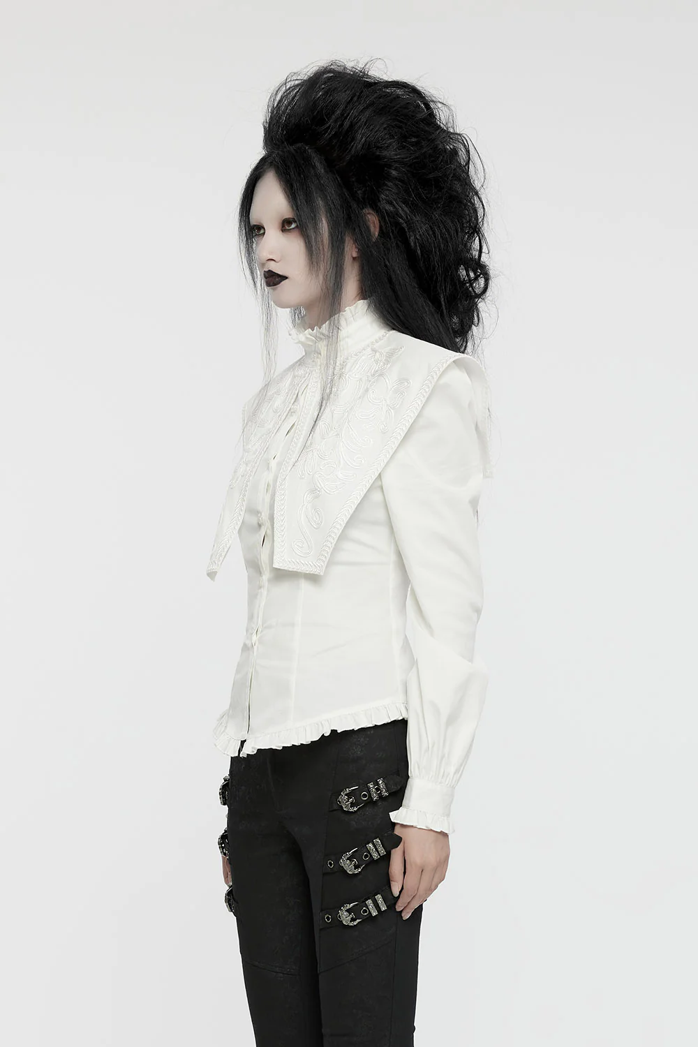 Ghost Haunting Button Down Shirt [White] - Image 4