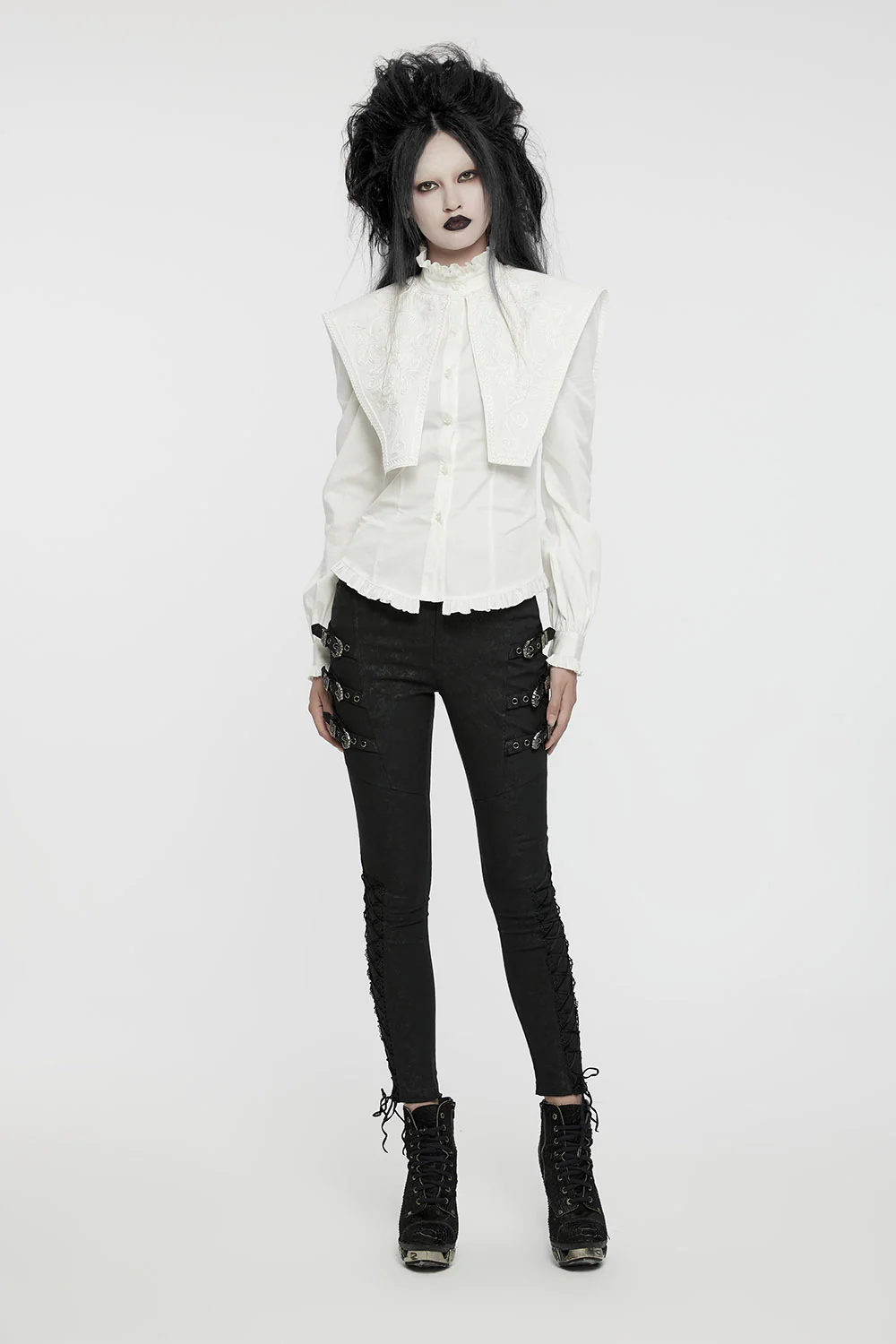 Ghost Haunting Button Down Shirt [White] - Image 6