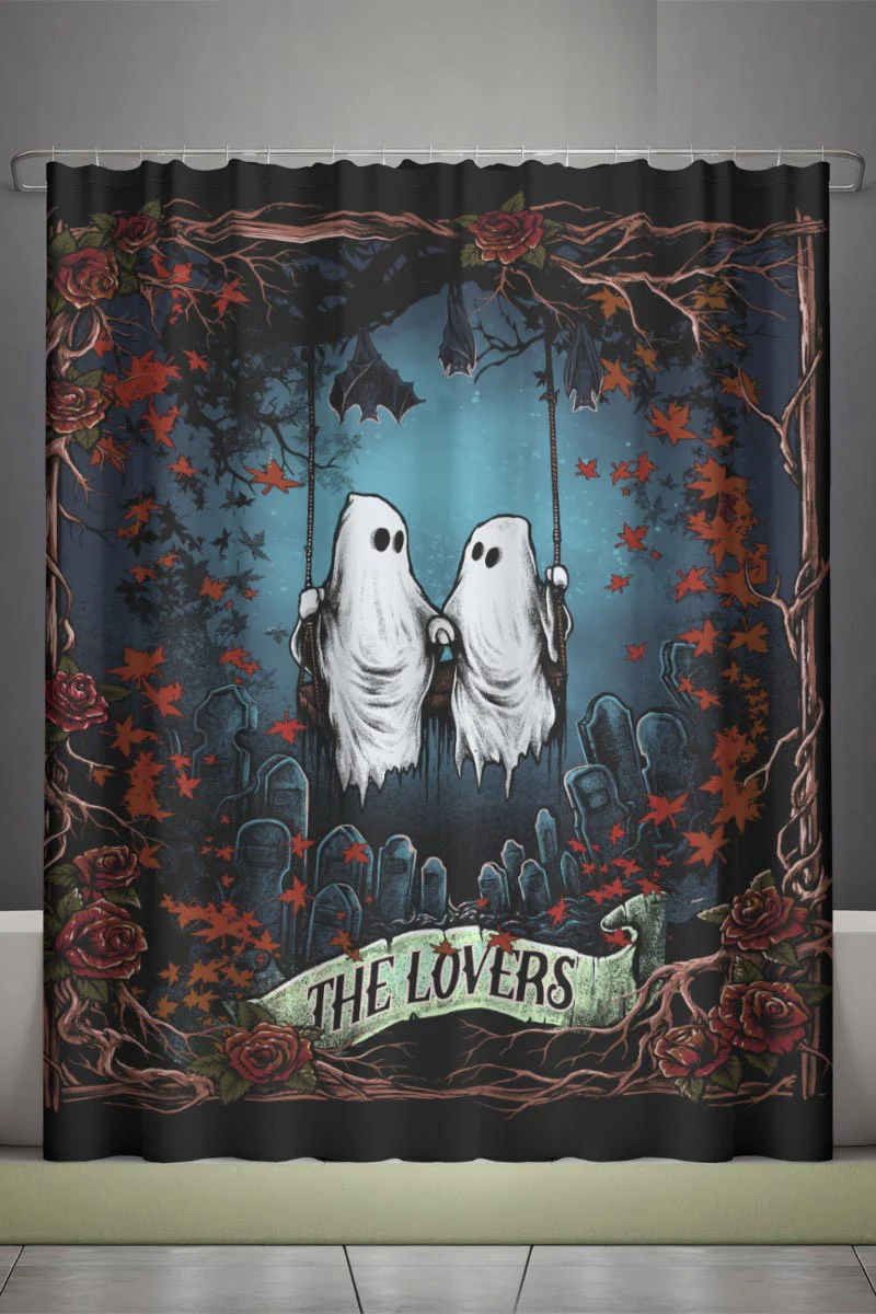 Ghost Love Shower Curtain - Image 2