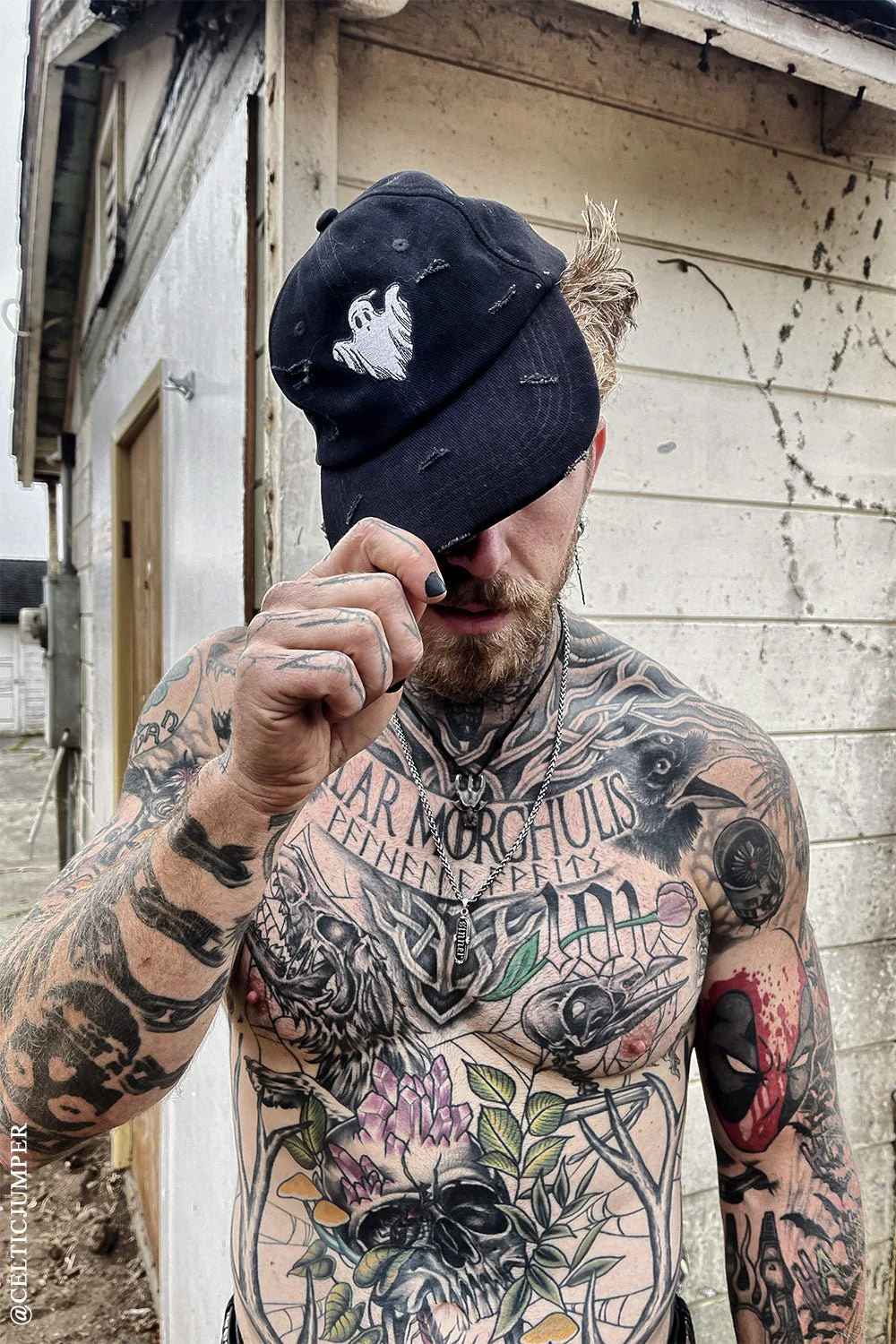 Ghost Pierced Baseball Cap - Image 2