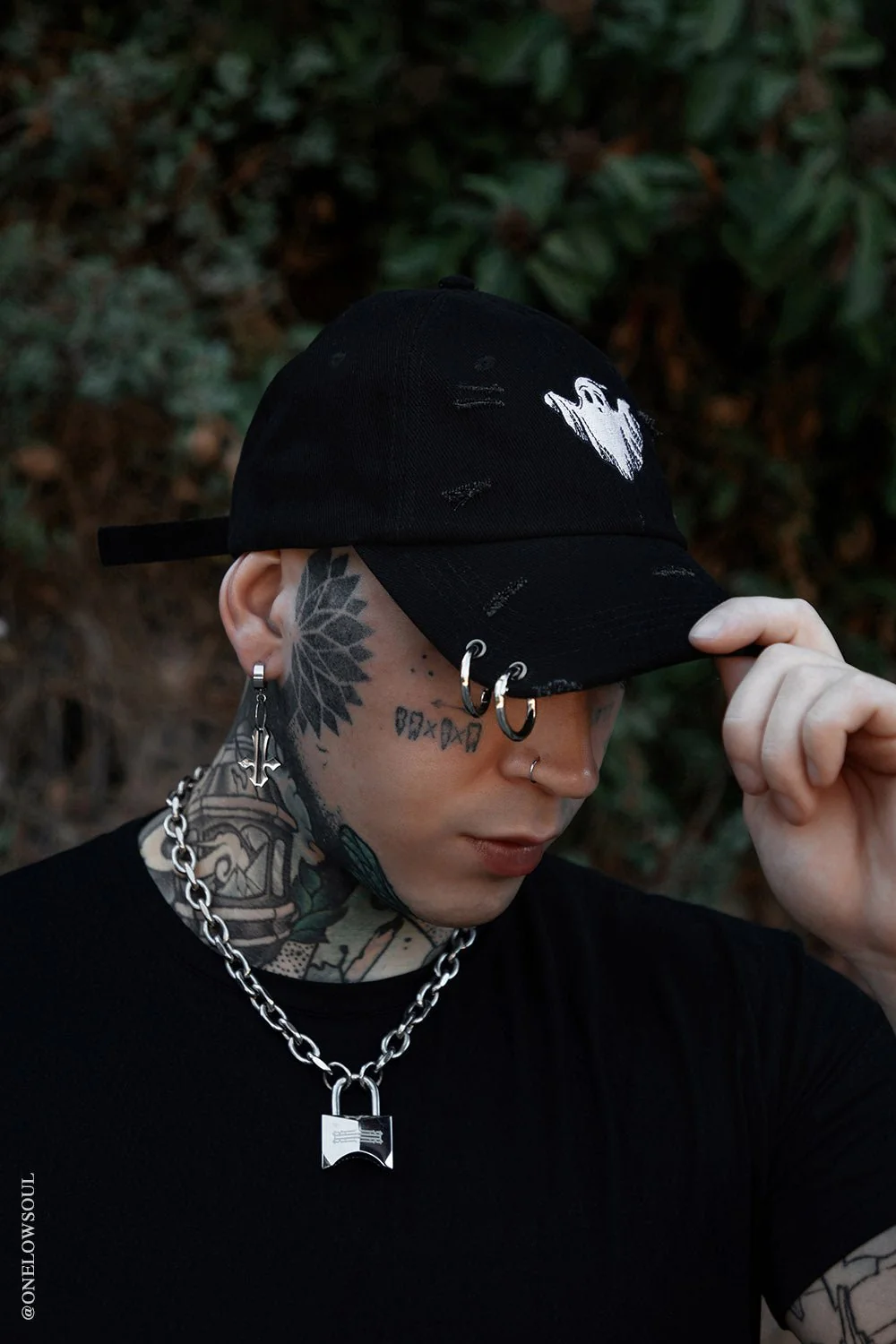 Ghost Pierced Baseball Cap - Image 3