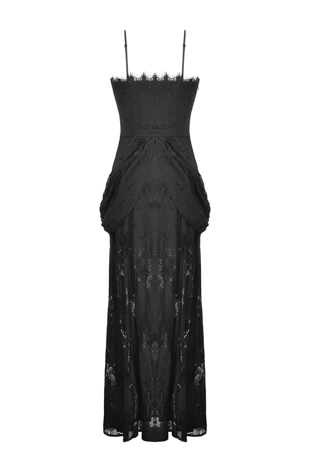 Ghost Seer Gothic Lace Bustle Dress - Image 9