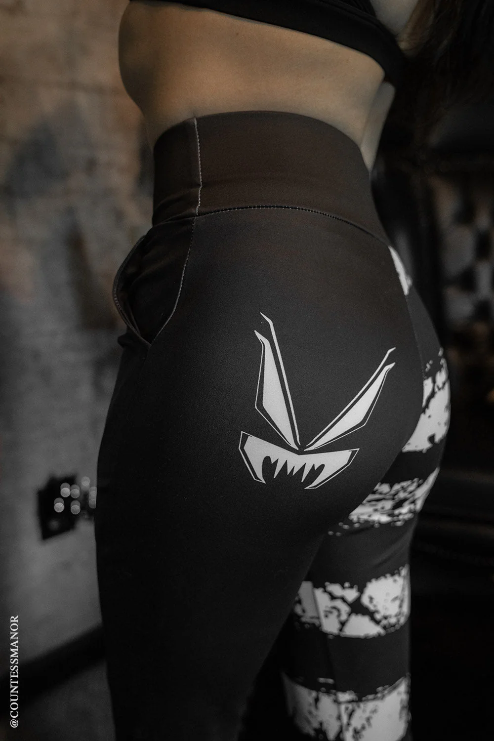 Ghost White Striped Split Flares [Black/White] - Image 10