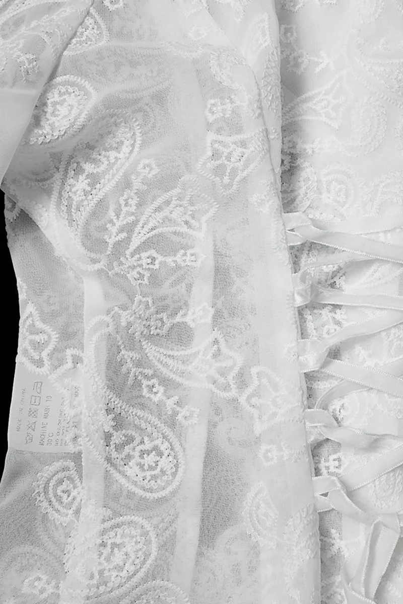 Ghostlace Puff Sleeve Top [White] - Image 9