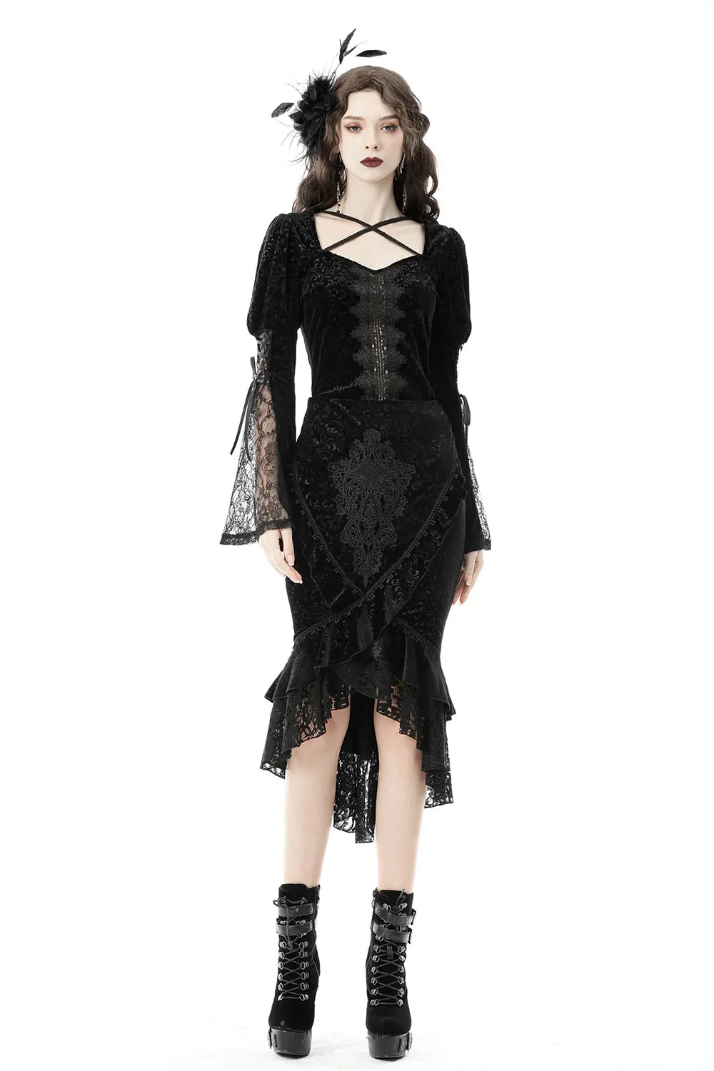 Ghostling Vintage Goth Skirt - Image 5