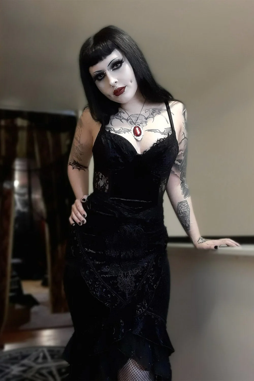Ghostling Vintage Goth Skirt - Image 8