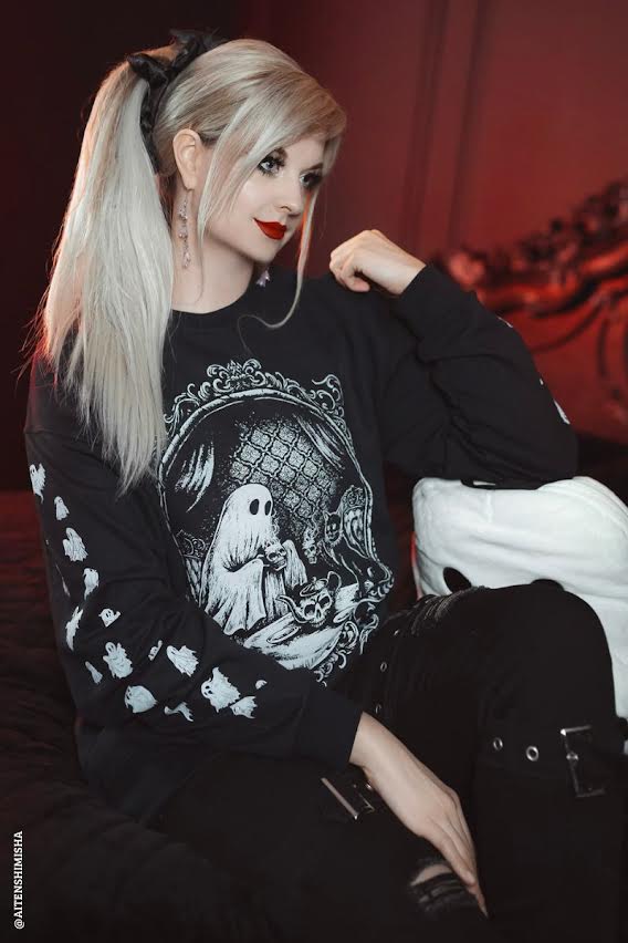 Ghostly Tea Time Sweatshirt - Image 3