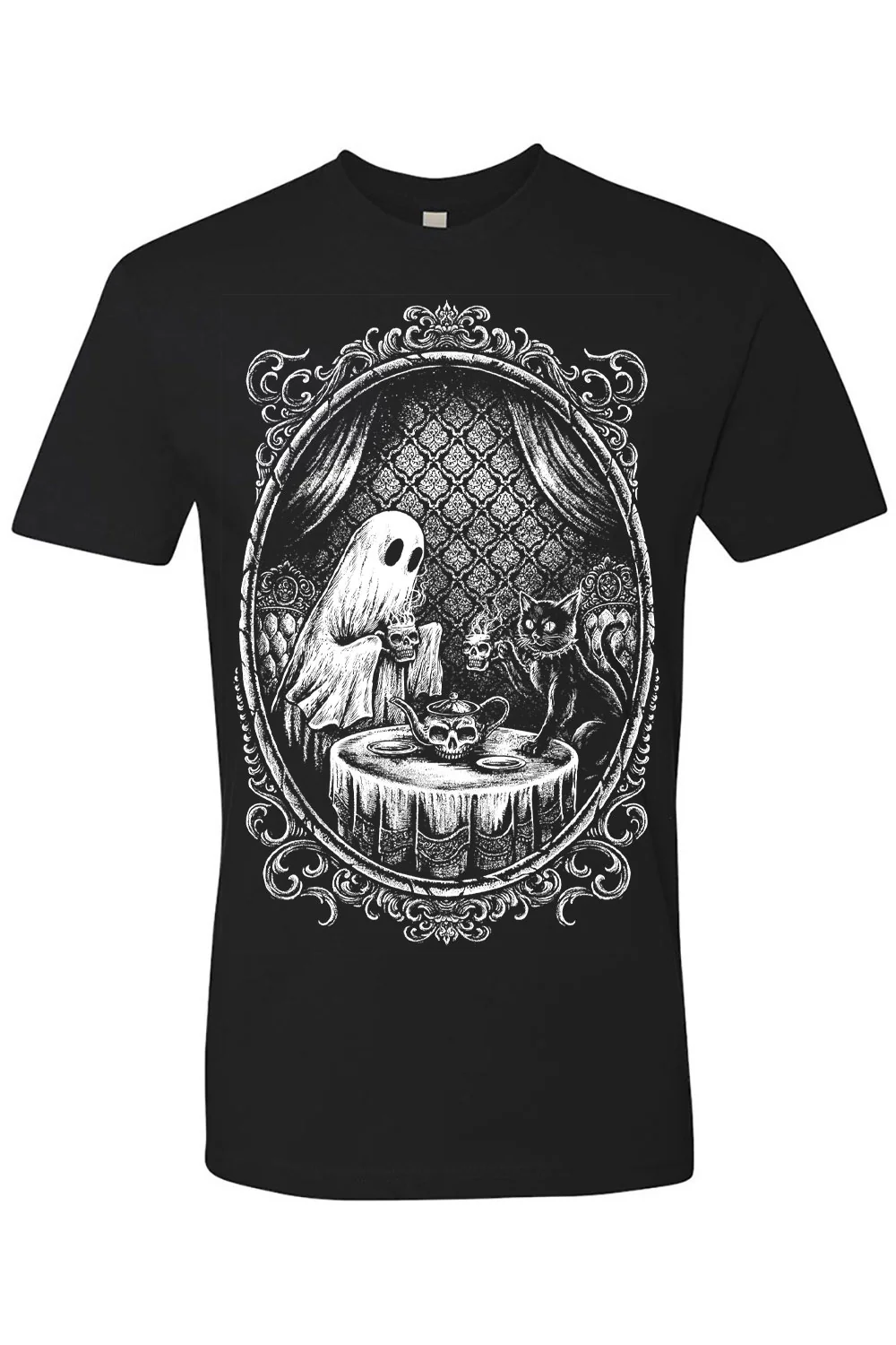 Ghostly Tea Time T-shirt - Image 3