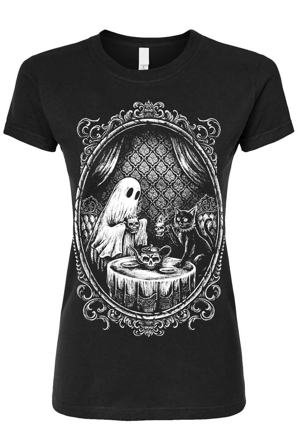Ghostly Tea Time T-shirt - Image 4