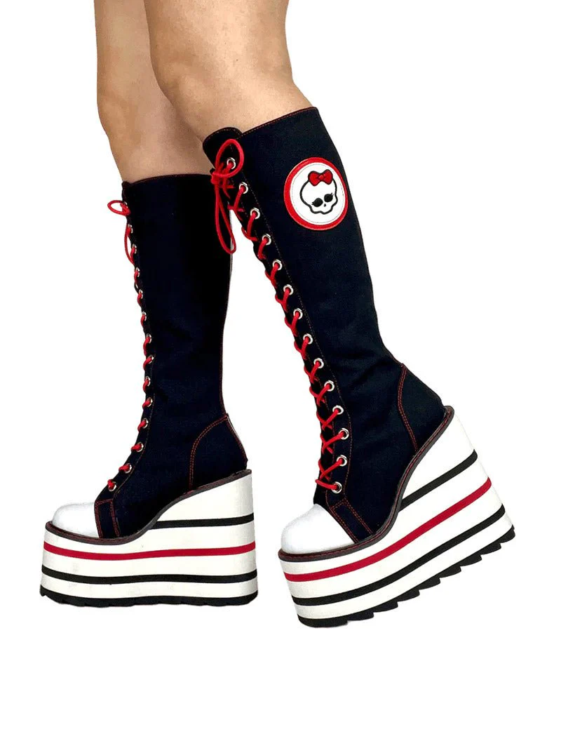 Ghoul Platform Sneakers [BLACK/WHITE] - Image 4