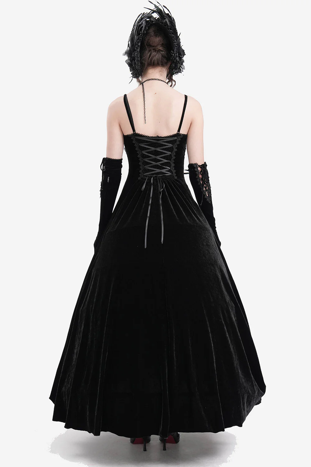 Glooming Embroidered Gothic Gown - Image 7