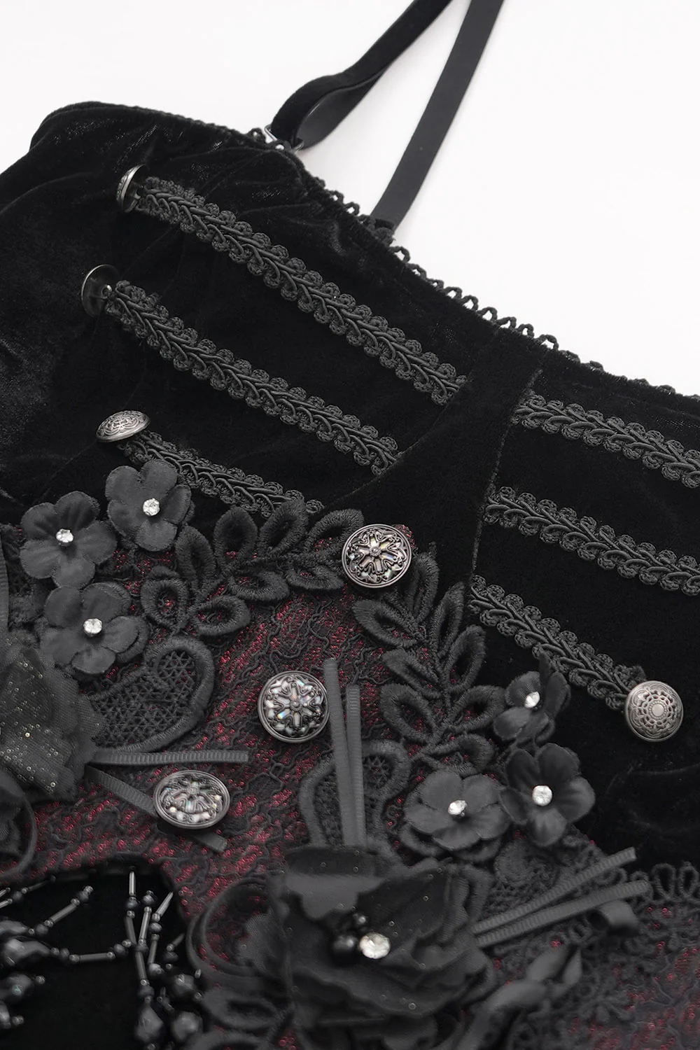 Glooming Embroidered Gothic Gown - Image 8