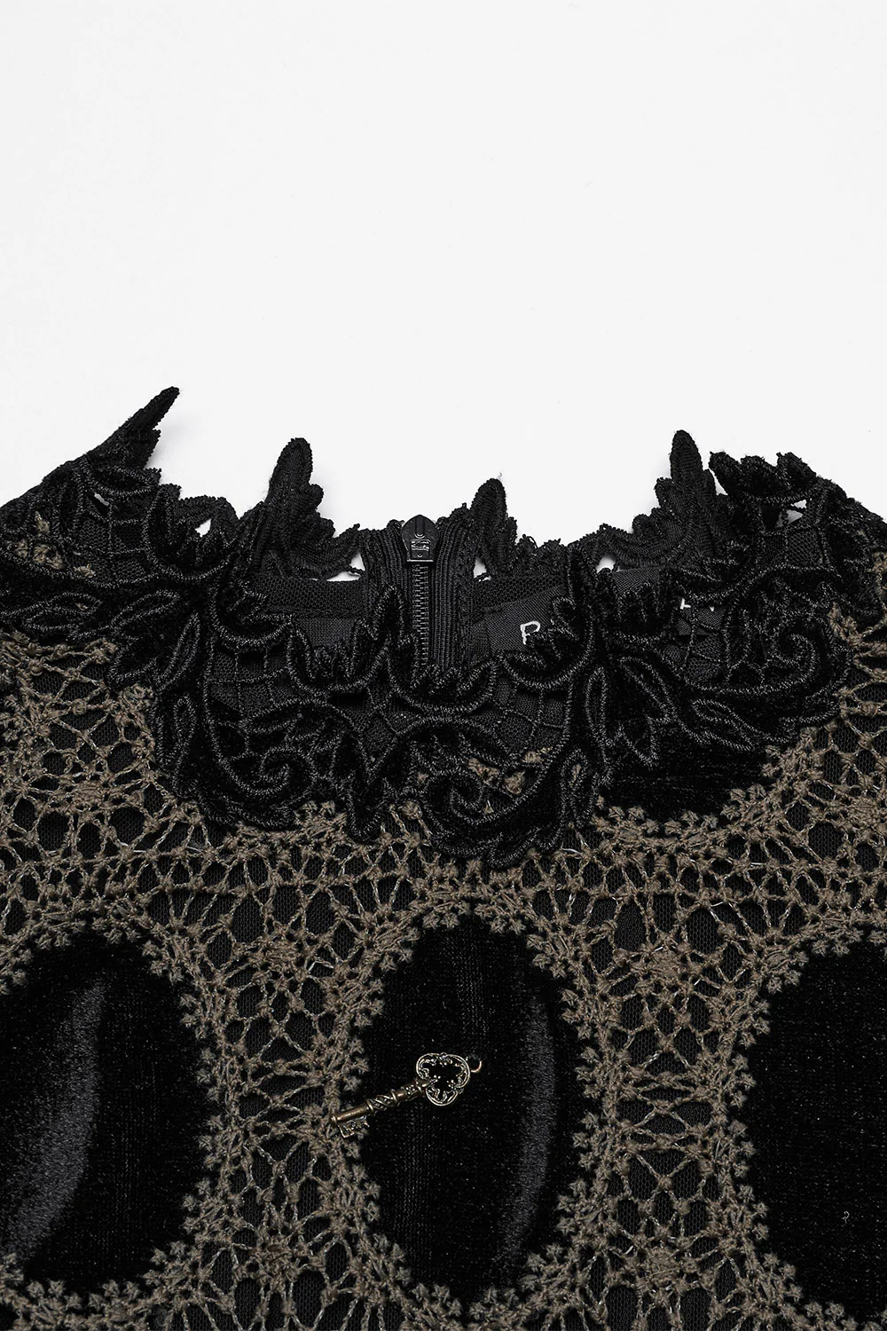 Gloomkey Antiquated Lace Top [Black/Copper] - Image 11
