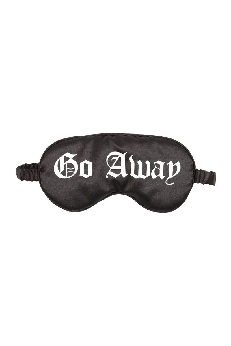 Go Away Gothic Satin Sleep Mask - Image 2