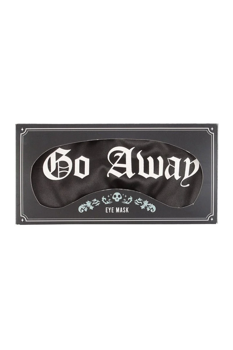 Go Away Gothic Satin Sleep Mask - Image 4
