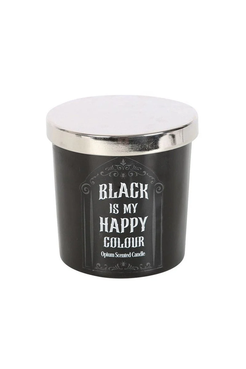 Gothic Black Is My Happy Colour Opium Candle - Image 2