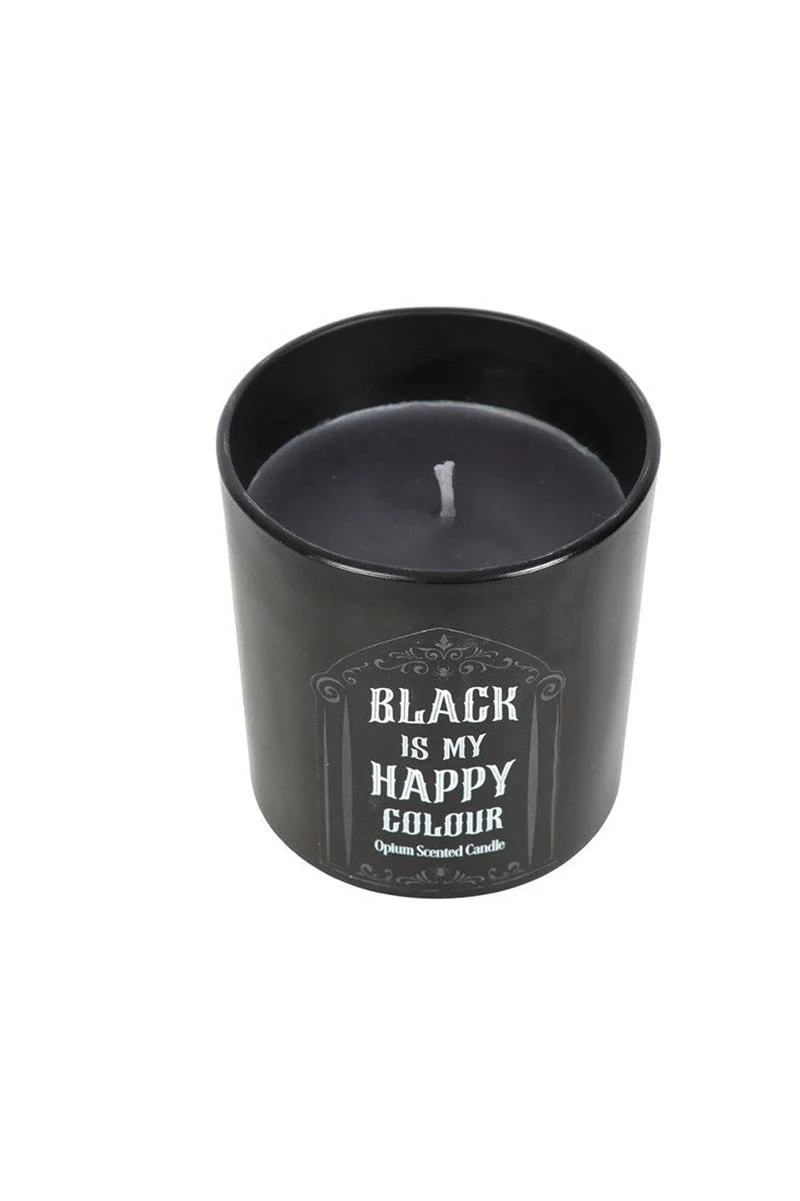 Gothic Black Is My Happy Colour Opium Candle - Image 3