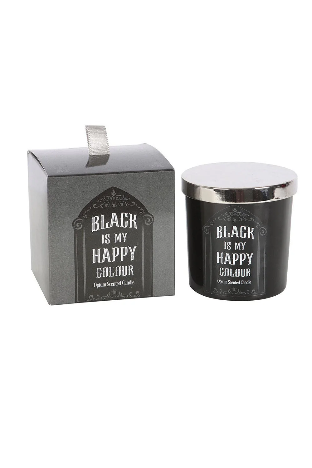 Gothic Black Is My Happy Colour Opium Candle - Image 4