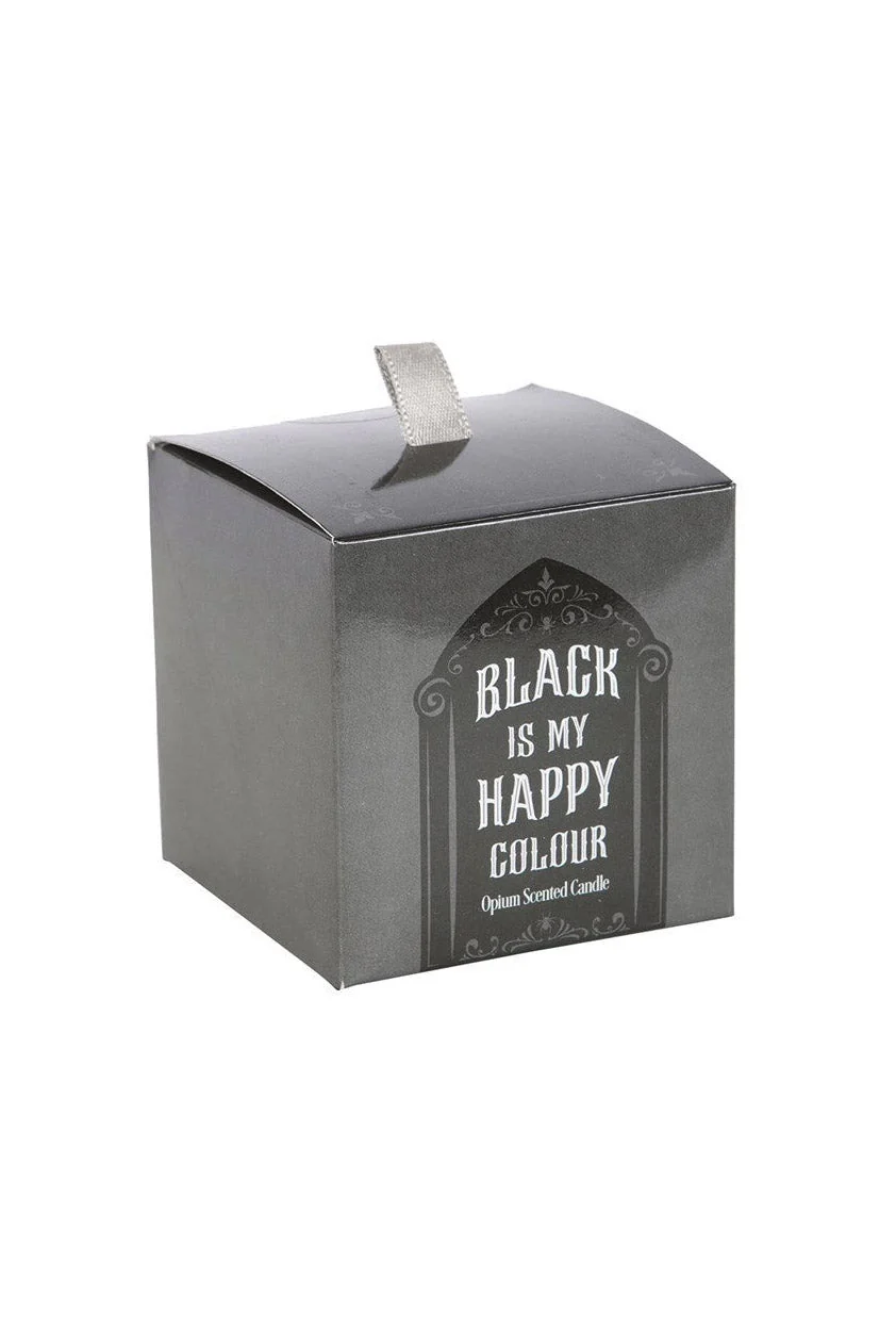 Gothic Black Is My Happy Colour Opium Candle - Image 5