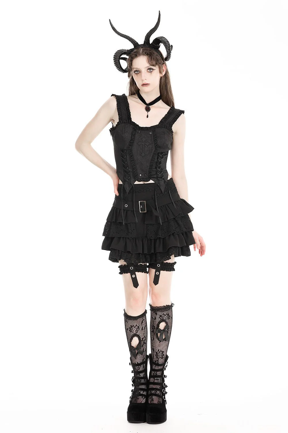 Gothic Coffin Corset Top - Image 4