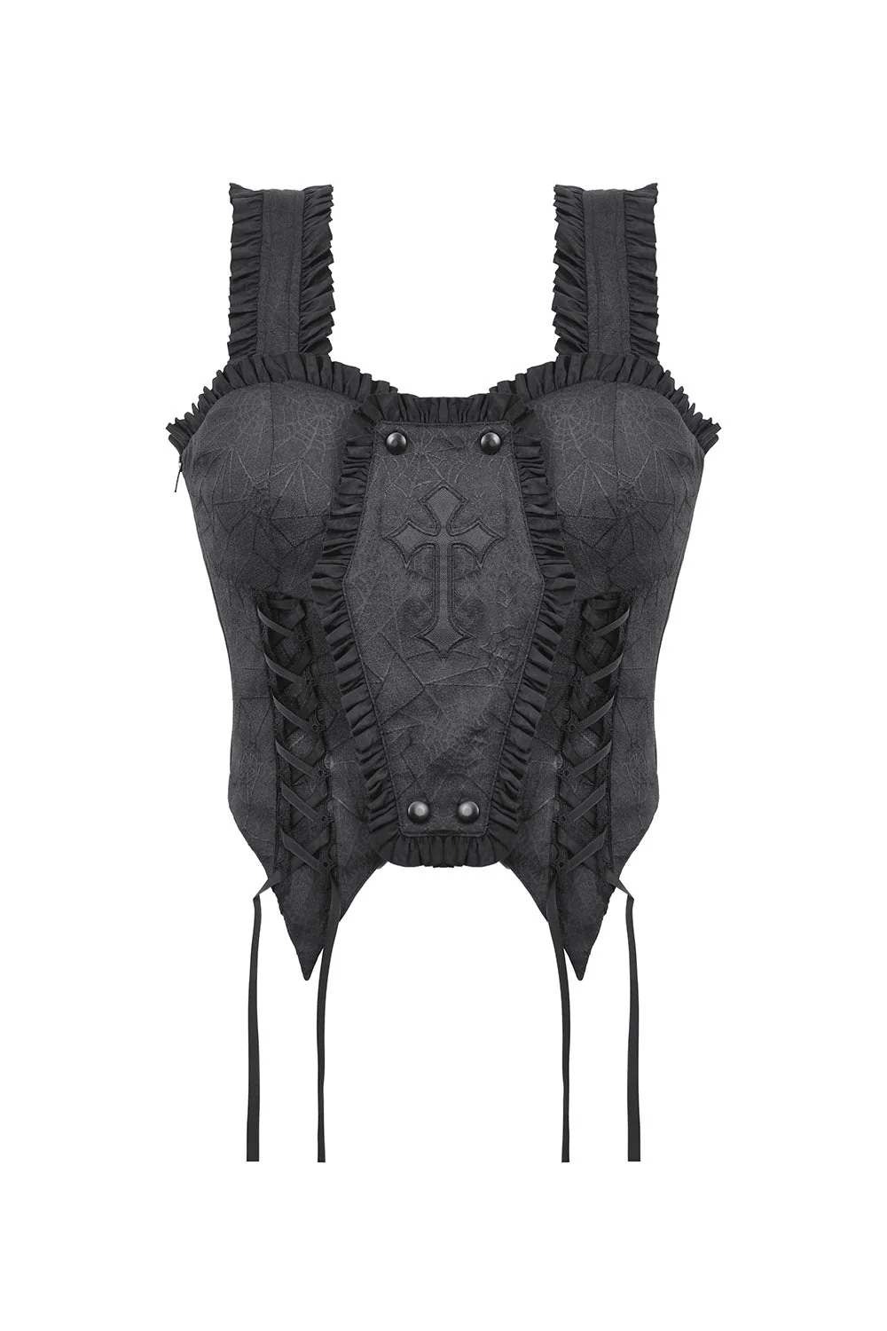 Gothic Coffin Corset Top - Image 8