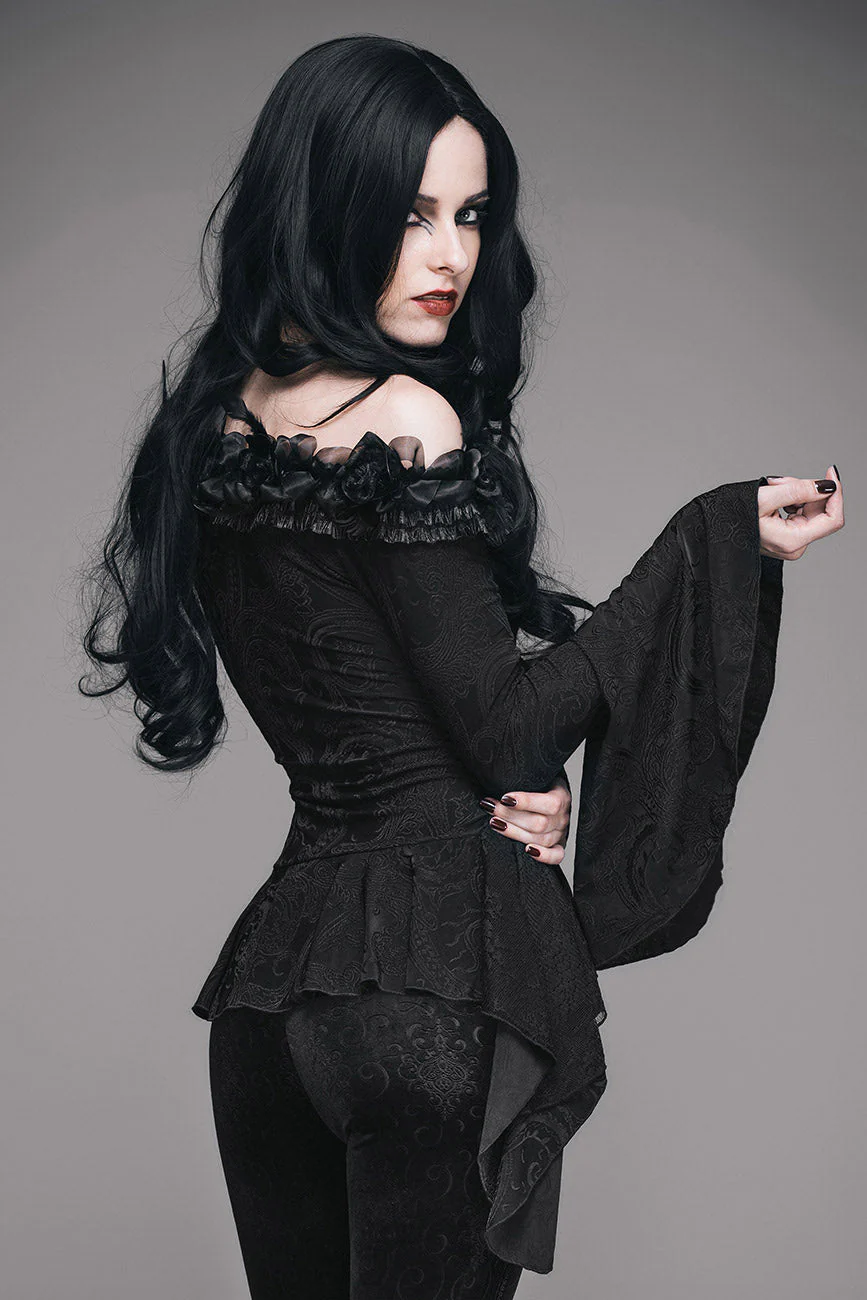 Gothic Coquette Off Shoulder Top - Image 5
