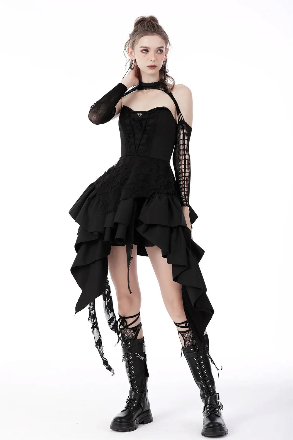 Gothic Cupcake Ruffled Dress - Image 2