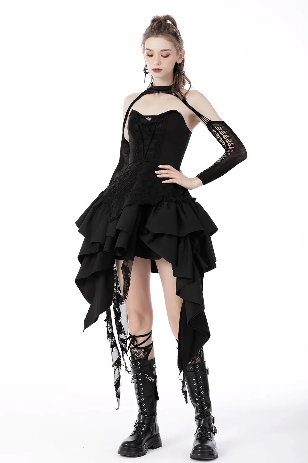 Gothic Cupcake Ruffled Dress - Image 4