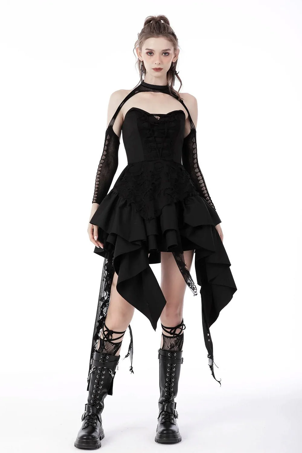 Gothic Cupcake Ruffled Dress - Image 5