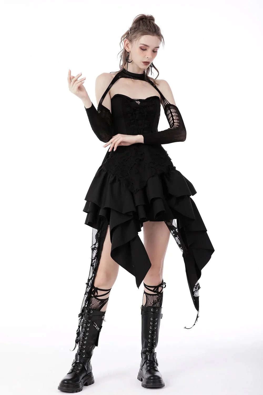 Gothic Cupcake Ruffled Dress - Image 8