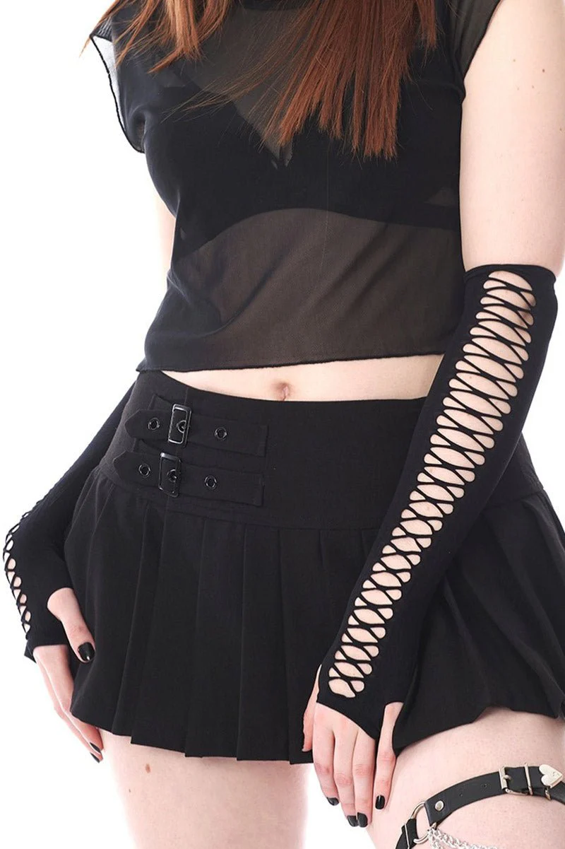 Gothic Cutout Arm Warmers - Image 2