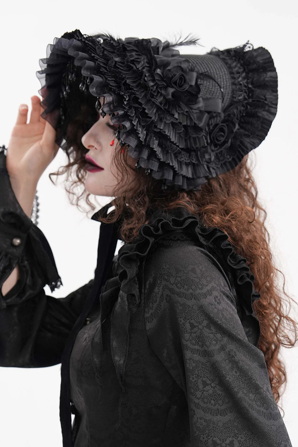Gothic Gloom Lolita Hat - Image 3