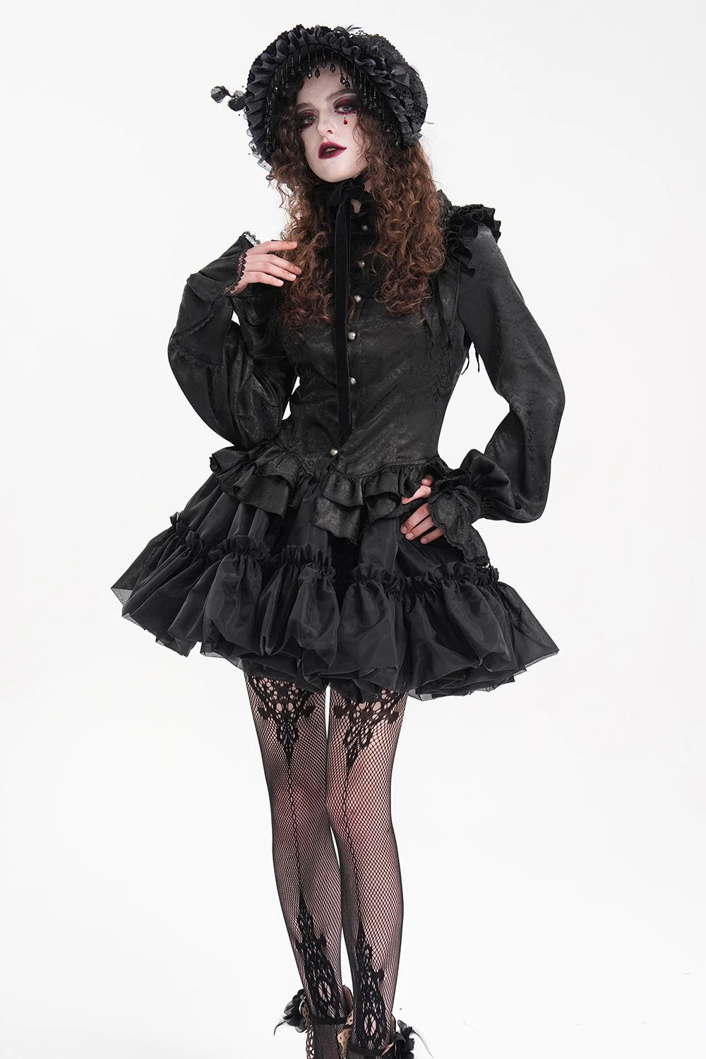 Gothic Gloom Lolita Hat - Image 5