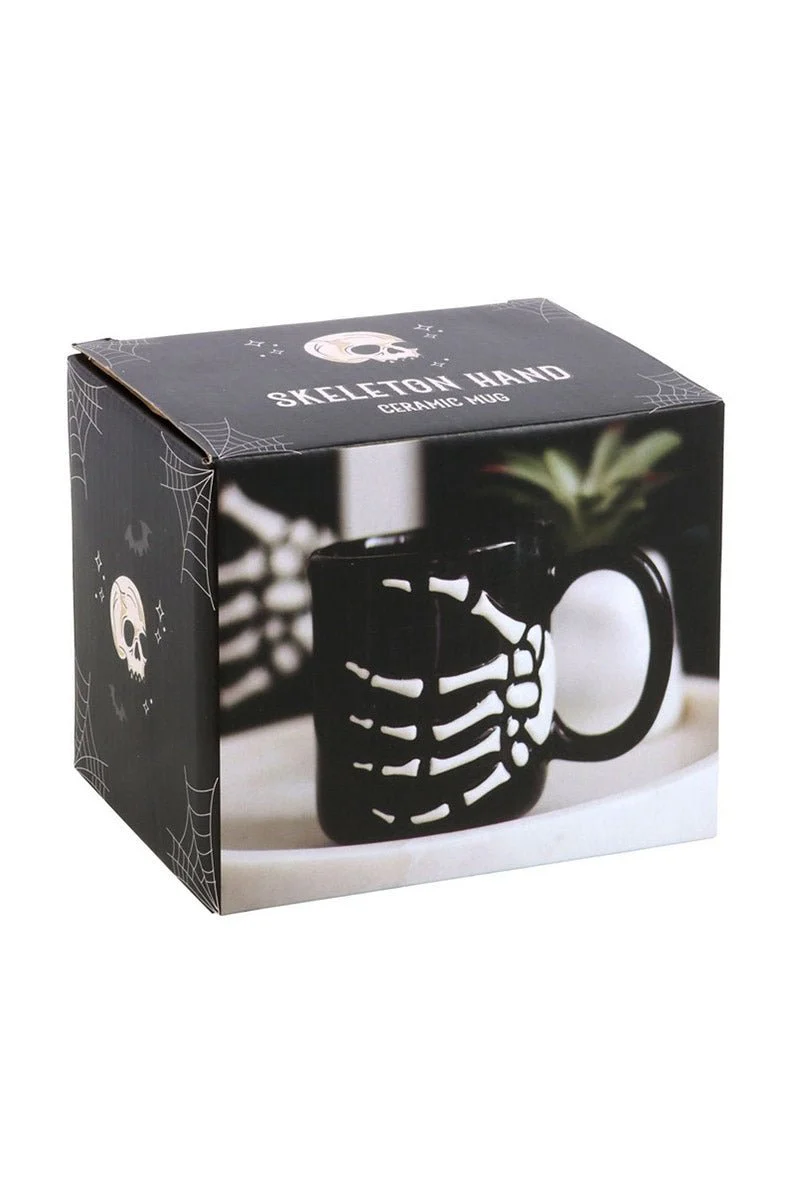Gothic Halloween Skeleton Hand Mug - Image 5