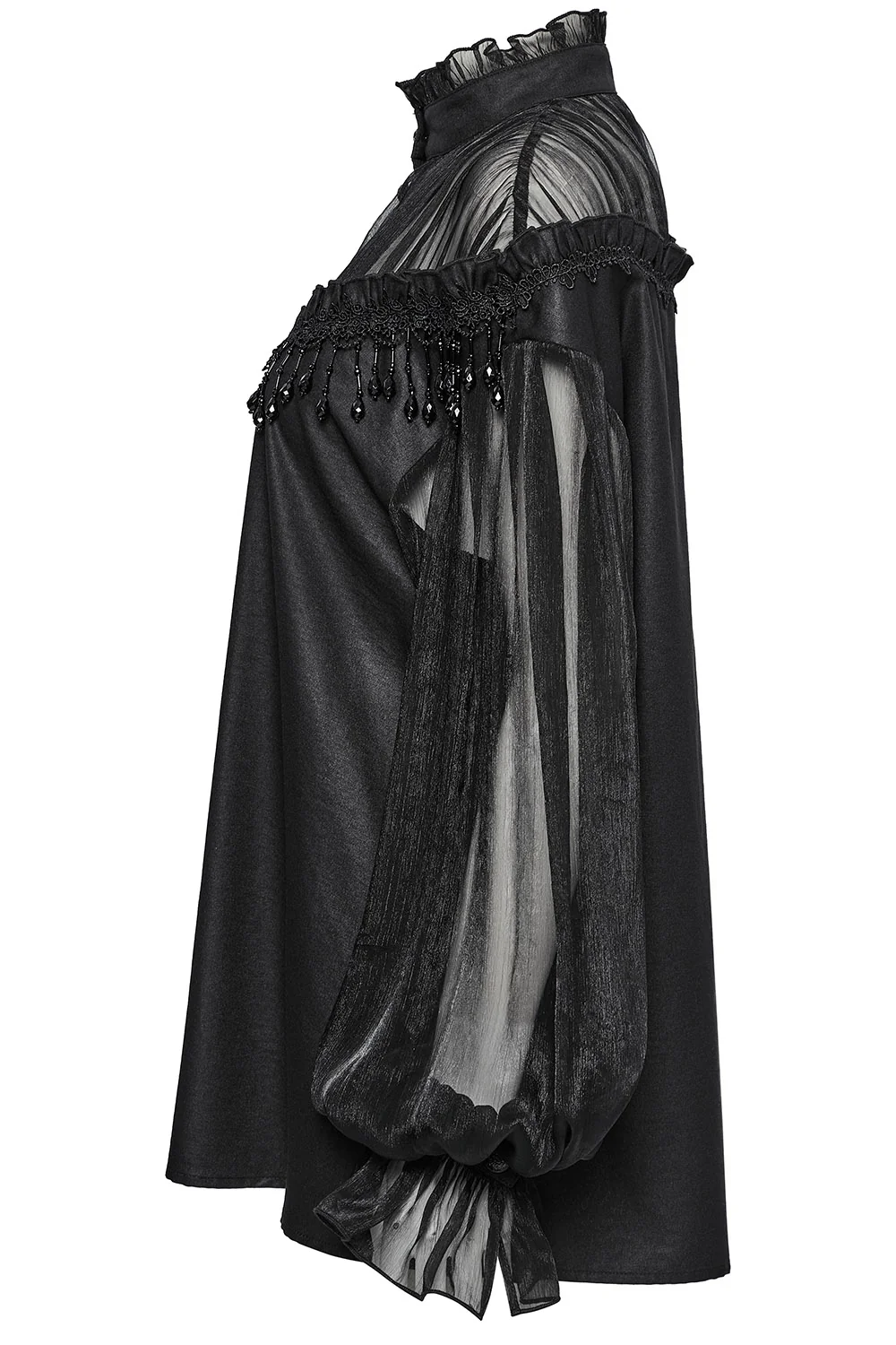 Gothic Librarian Ruffled Shirt - Image 3