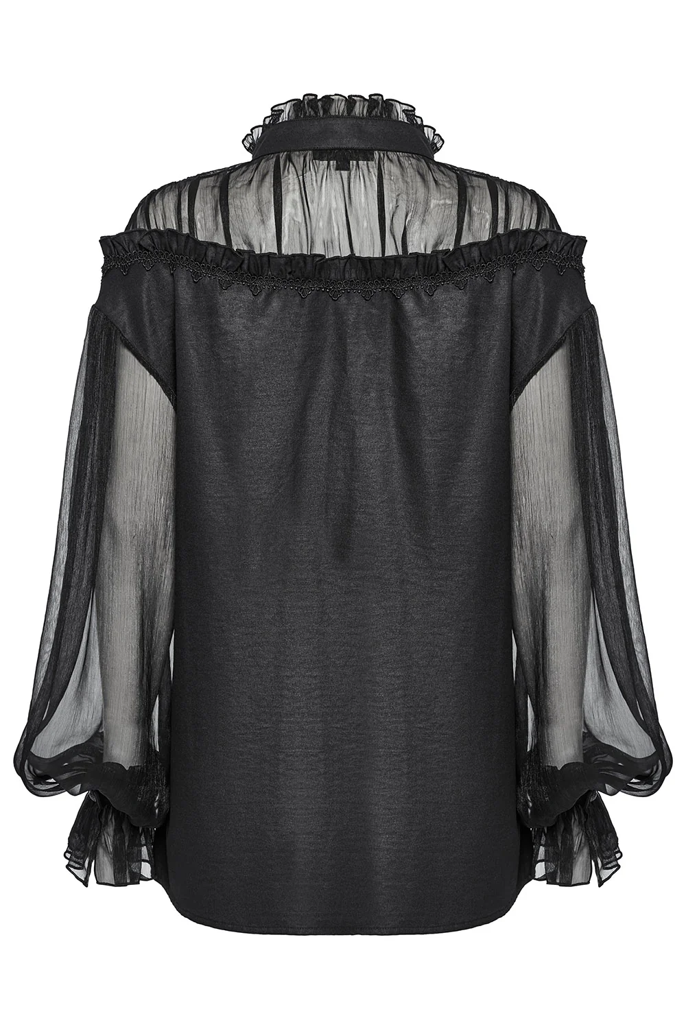 Gothic Librarian Ruffled Shirt - Image 4