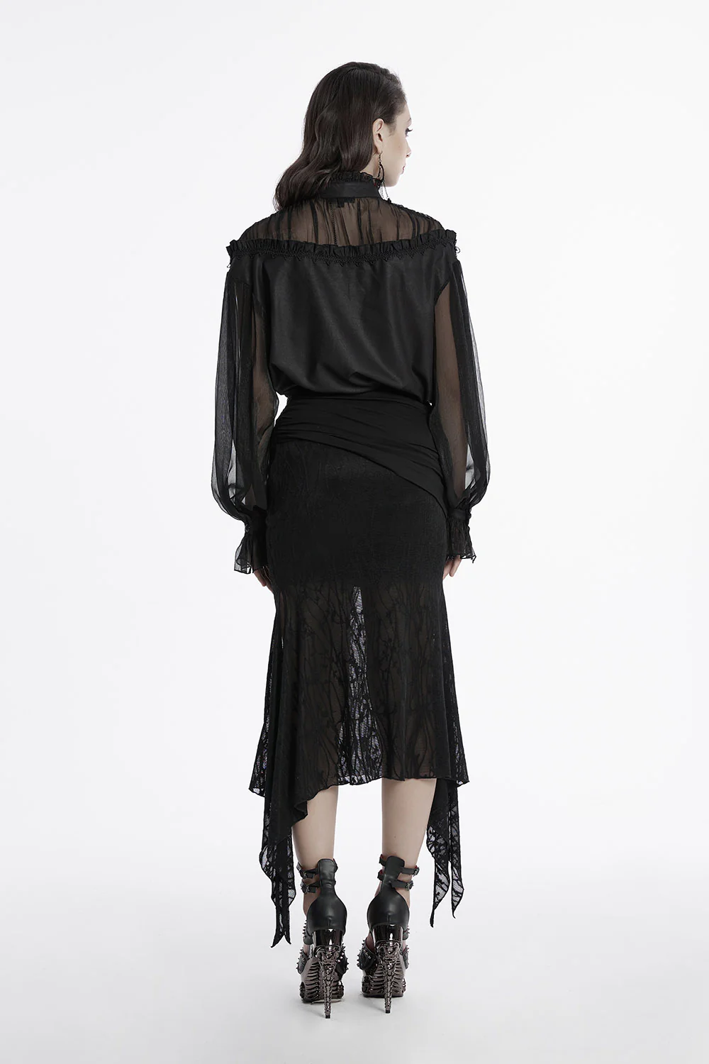 Gothic Librarian Ruffled Shirt - Image 7