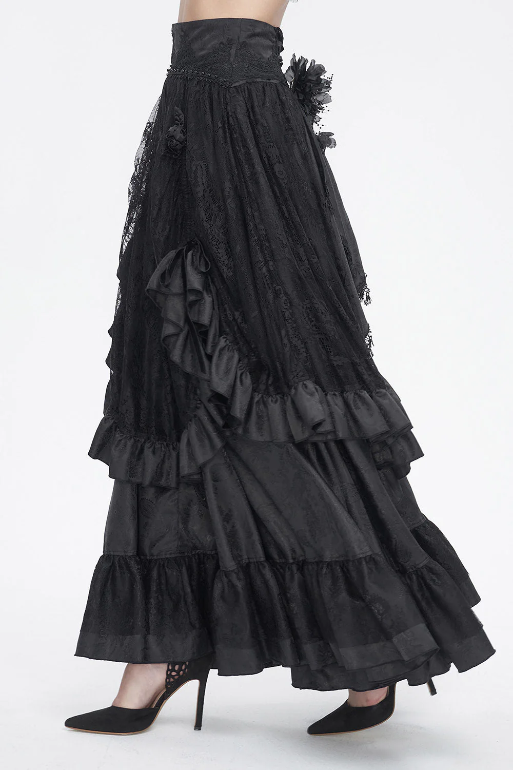 Gothic Manor Ruffled Skirt - Image 4